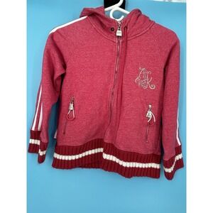 Airwalk Hoodie Jacket M Pink Zipup Pockets Logo Y2K